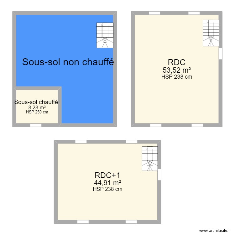 MAI. Plan de 4 pièces et 159 m2