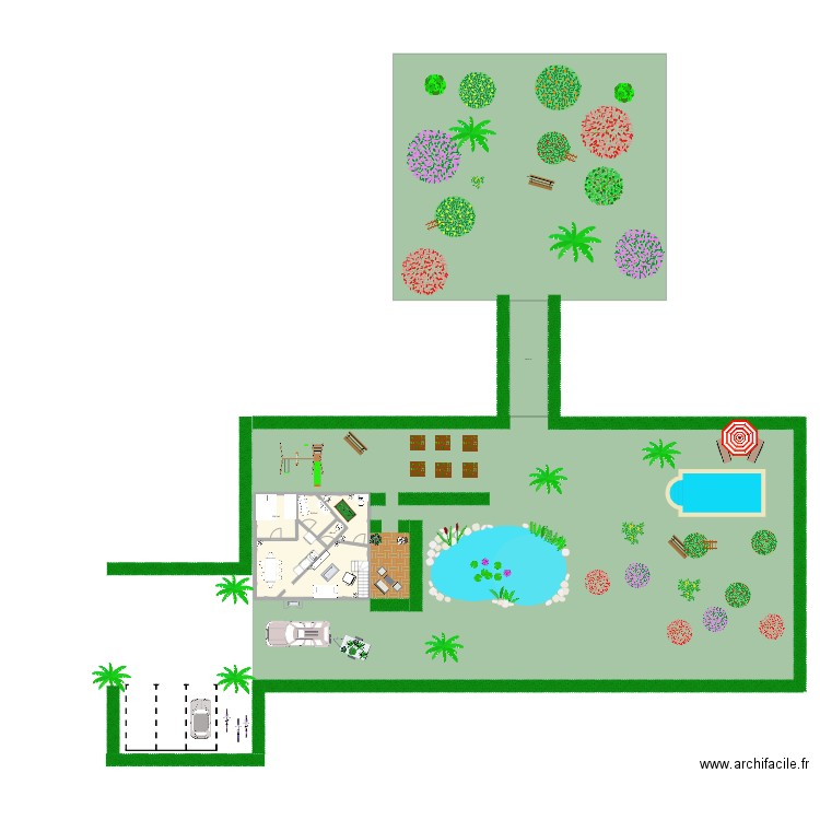 Maison de Rafael. Plan de 5 pièces et 65 m2