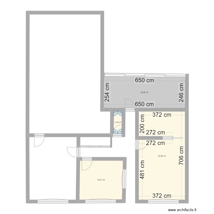 Isidoc. Plan de 4 pièces et 54 m2