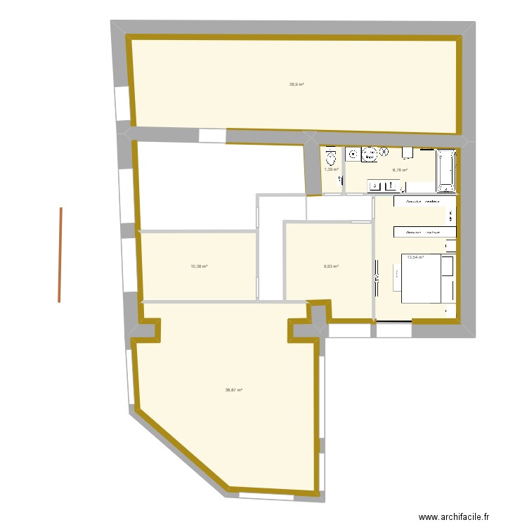 bressolles 3. Plan de 7 pièces et 118 m2