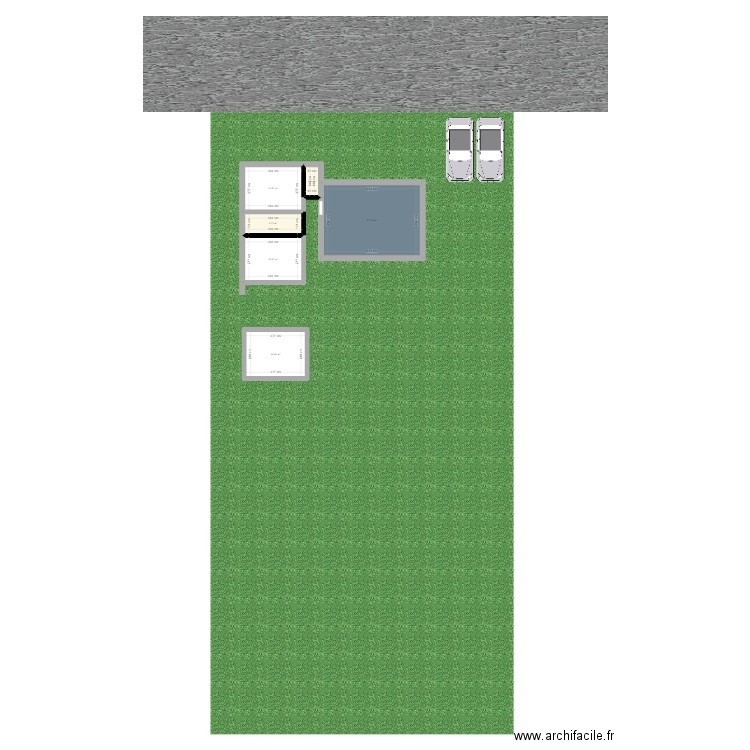 Bergnole. Plan de 6 pièces et 65 m2