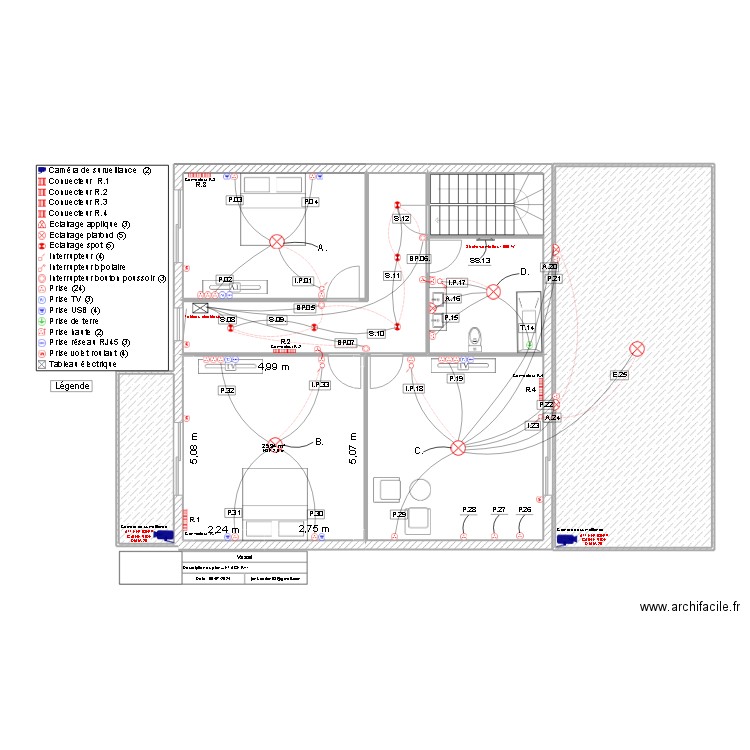 VASSIL 1. Plan de 7 pièces et 150 m2