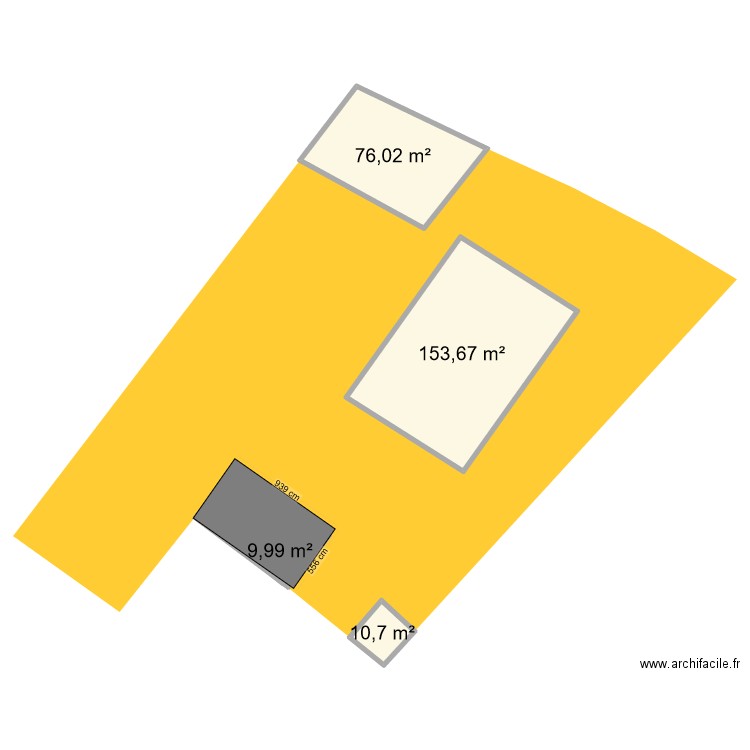 garage. Plan de 4 pièces et 250 m2