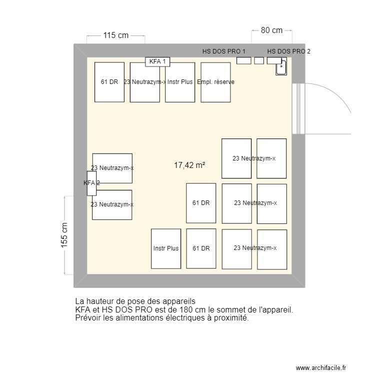 Ster_2. Plan de 1 pièce et 17 m2