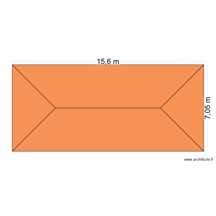 Toit. Plan de 0 pièce et 0 m2