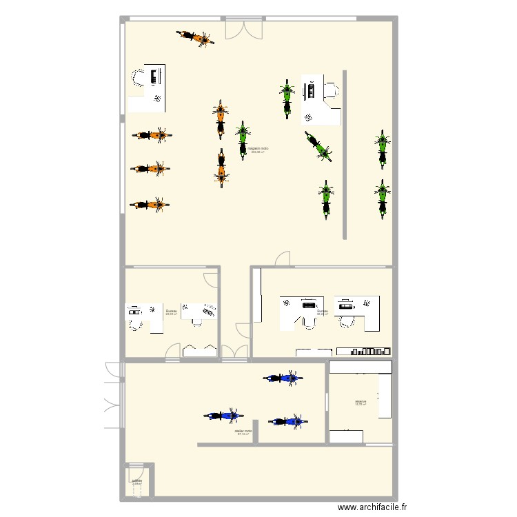 garage mathias pezot. Plan de 6 pièces et 375 m2