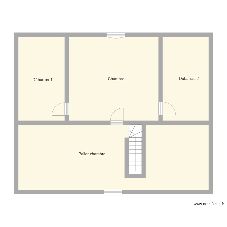 Mathieu Maison ETAGE. Plan de 4 pièces et 106 m2