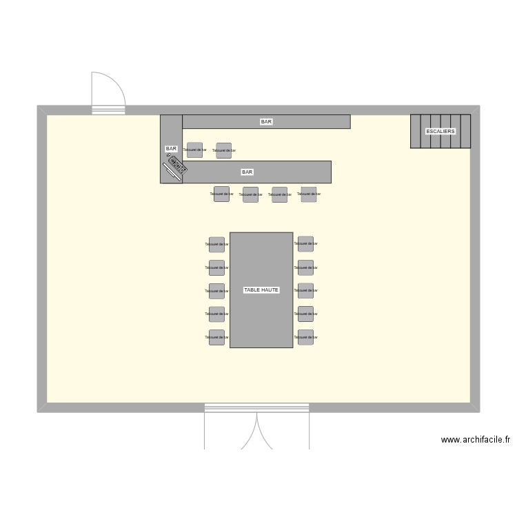 PLAN VERRIERE 2025. Plan de 1 pièce et 70 m2