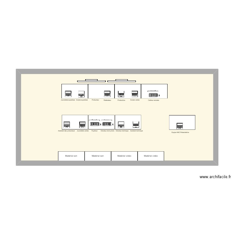 Régie AC. Plan de 1 pièce et 50 m2