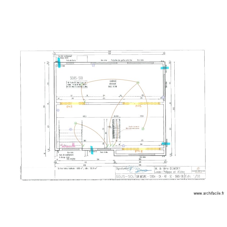 DEMORY SOUS SOL. Plan de 0 pièce et 0 m2