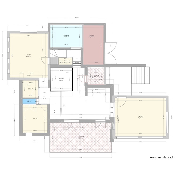 LCV RDC V2. Plan de 12 pièces et 143 m2