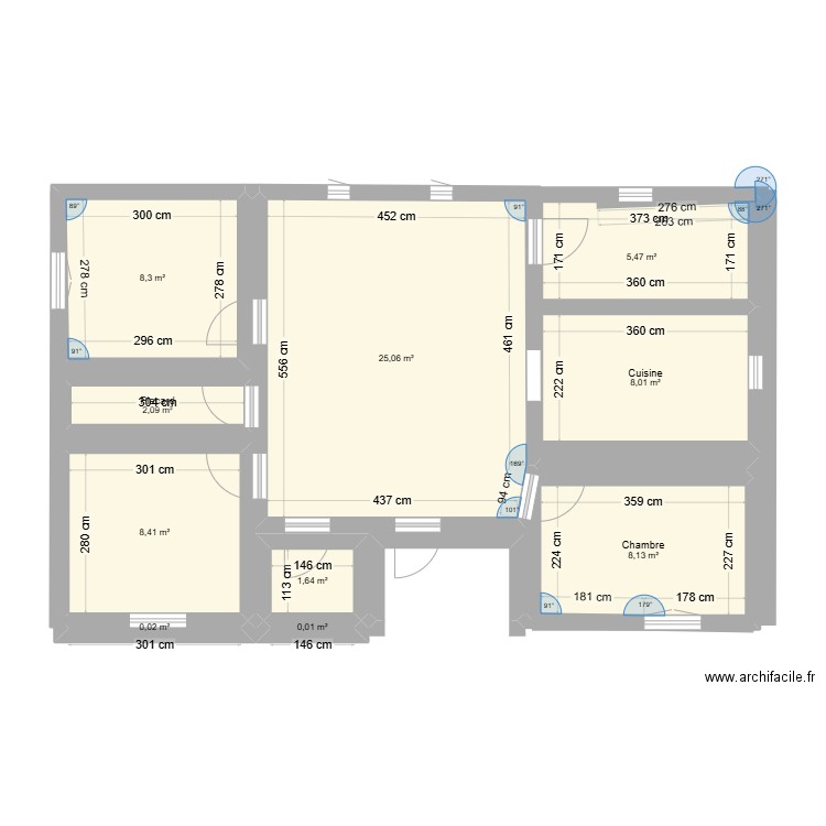 Maison Gastes. Plan de 10 pièces et 67 m2