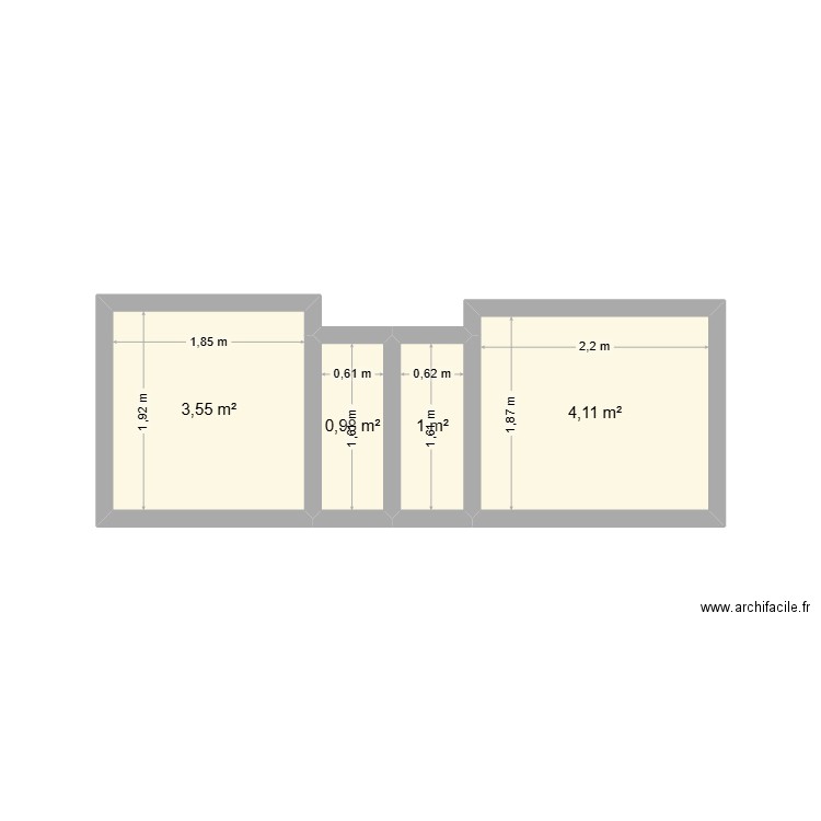 RESIDENCE. Plan de 4 pièces et 10 m2