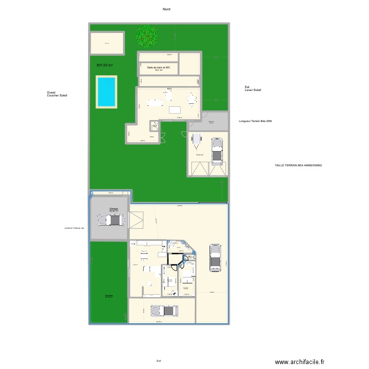 plan Villa BEYA. Plan de 14 pièces et 1173 m2