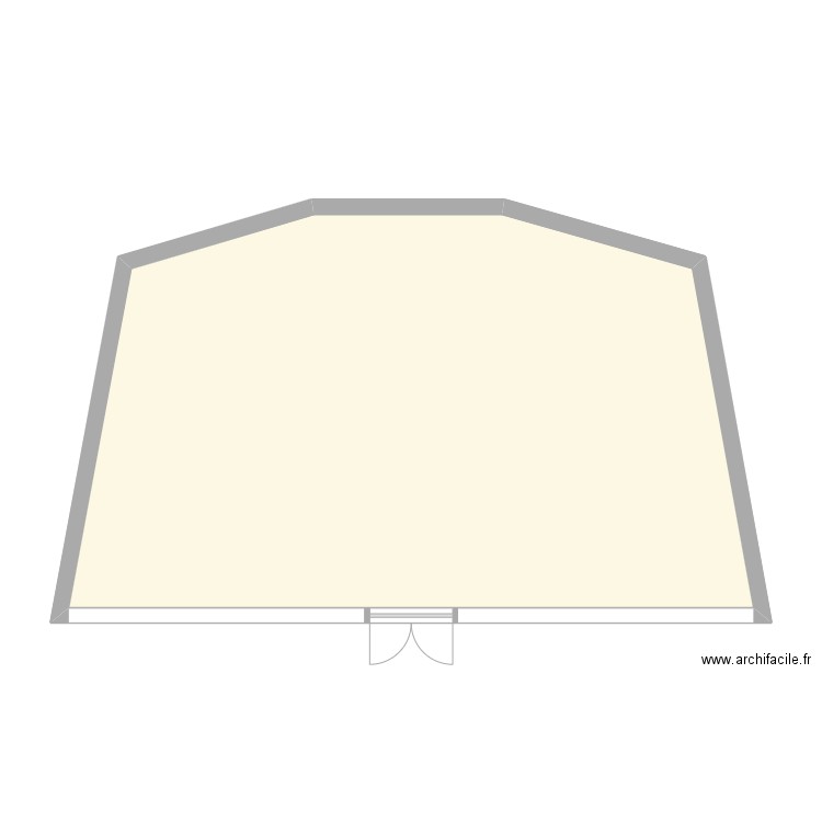 FZR. Plan de 1 pièce et 66 m2