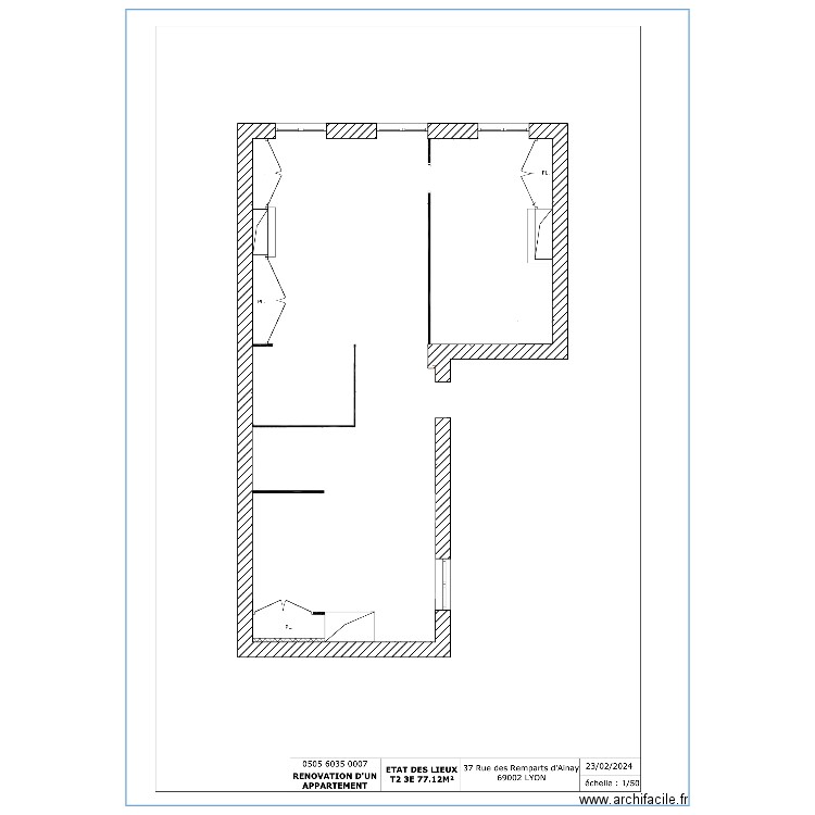 RIX 3 vierge. Plan de 0 pièce et 0 m2