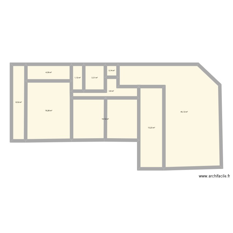 plan archi facile de chrismael. Plan de 10 pièces et 115 m2