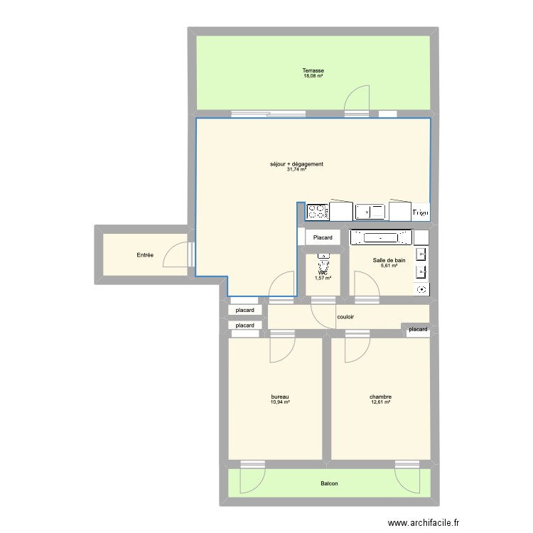 JUVIGNAC 2024. Plan de 13 pièces et 96 m2