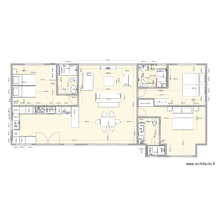 LOTE-B MARTIN For lot 4. Plan de 7 pièces et 113 m2