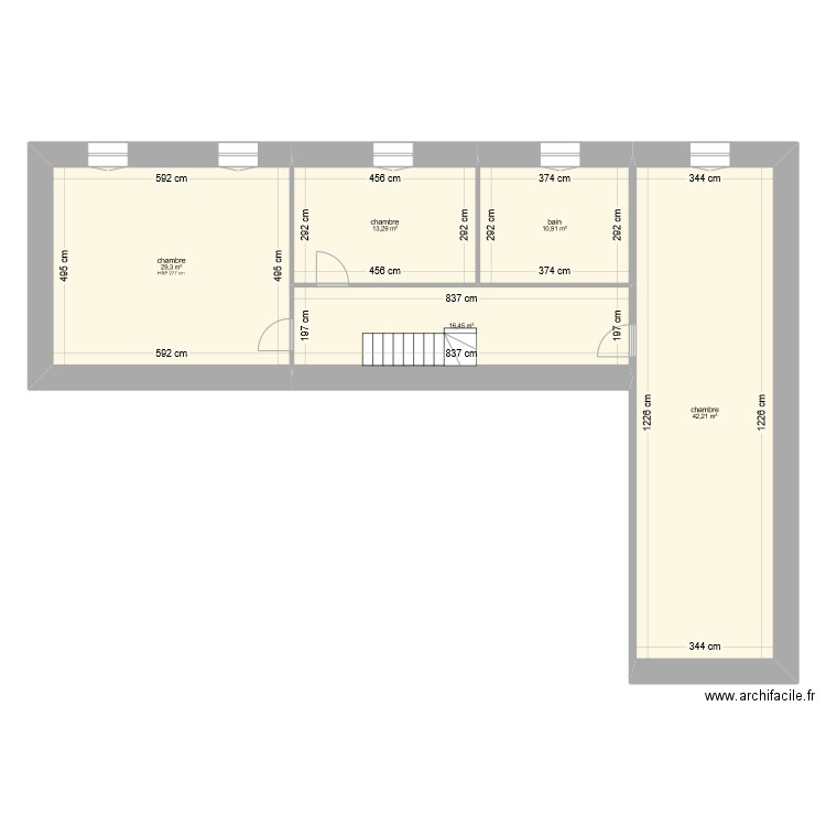 LAUBENT Emilie étage. Plan de 5 pièces et 112 m2