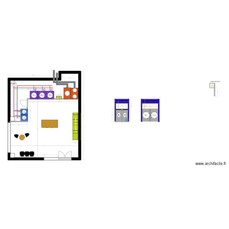 Plan TARNOS. Plan de 7 pièces et 71 m2