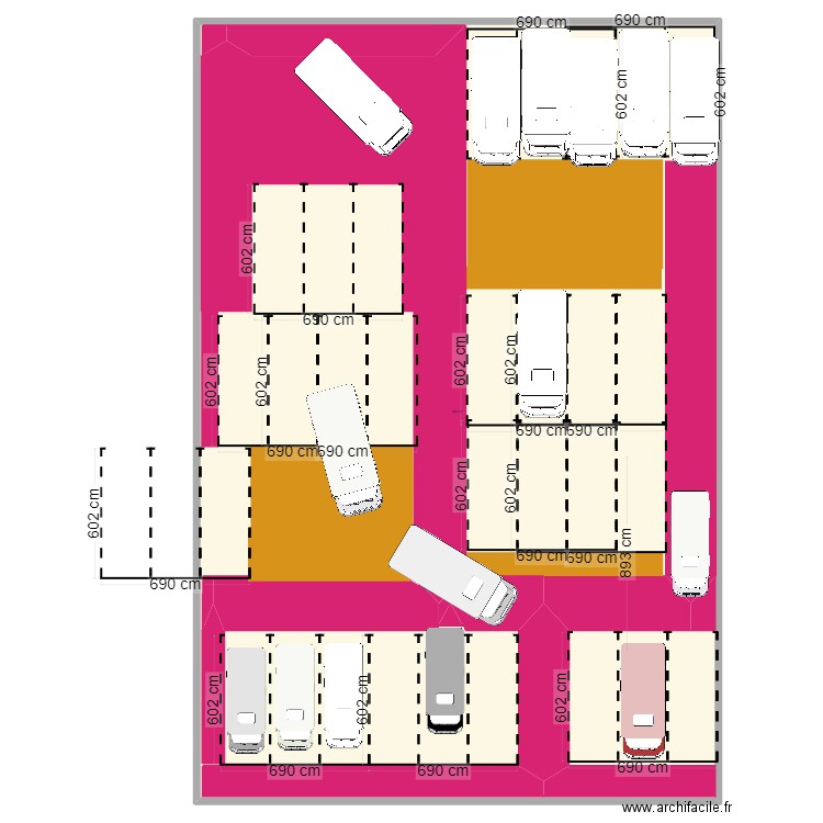 location caravannes hangars fermé ep2. Plan de 1 pièce et 864 m2