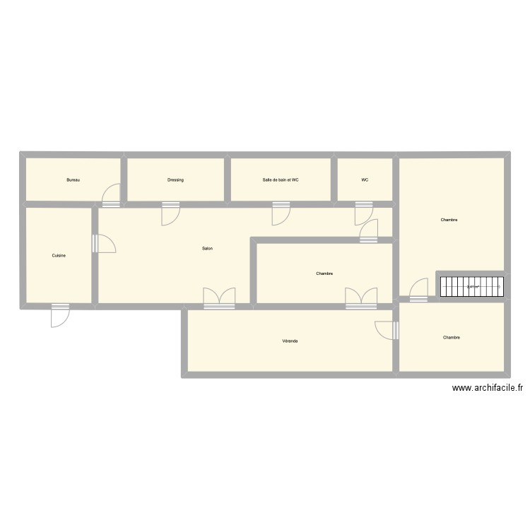 Maison Pez LION. Plan de 11 pièces et 164 m2