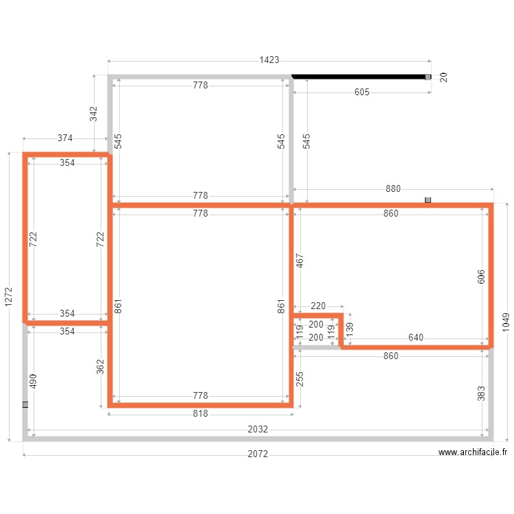 DAVID  MURS VS. Plan de 6 pièces et 247 m2