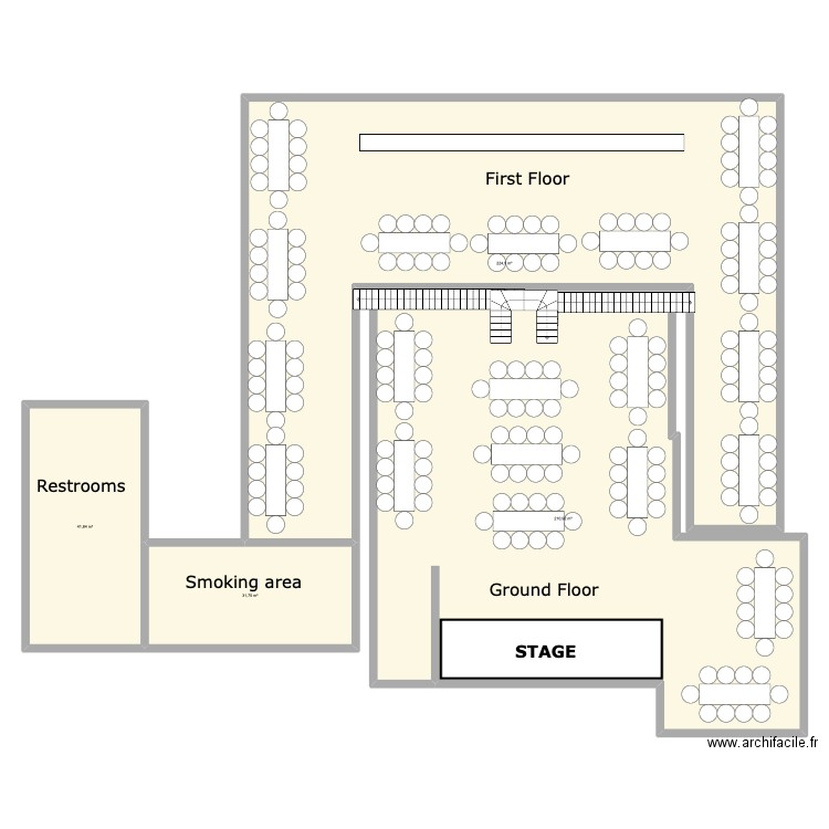 mondaine. Plan de 4 pièces et 509 m2