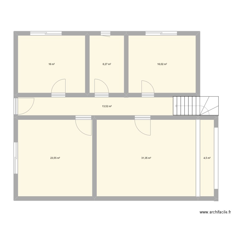 Maison boriv. Plan de 7 pièces et 113 m2