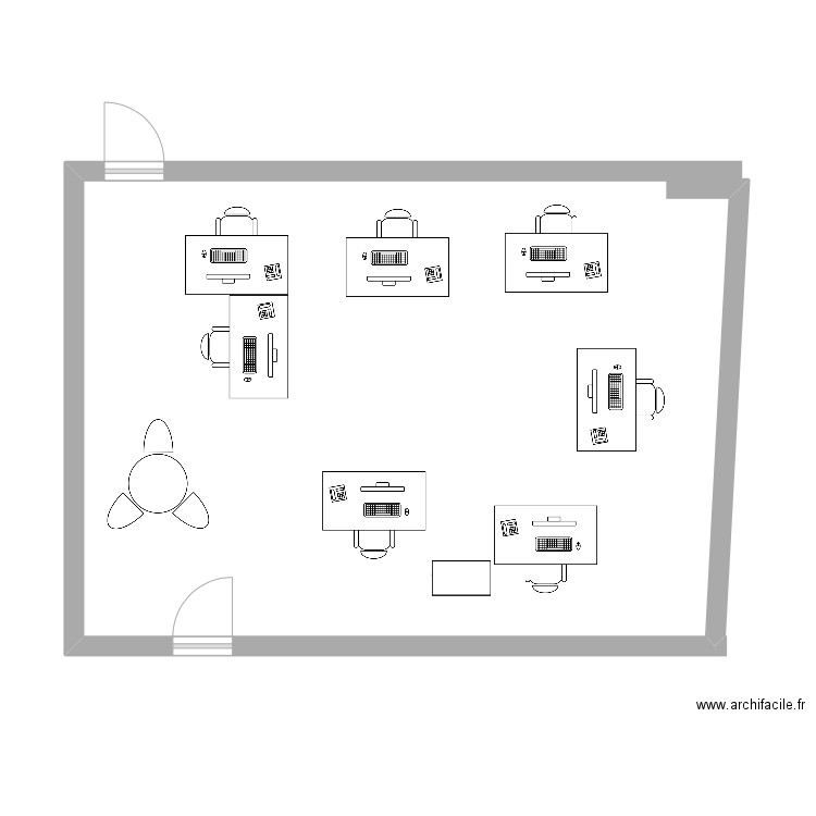 BUREAU 1 FOND. Plan de 0 pièce et 0 m2