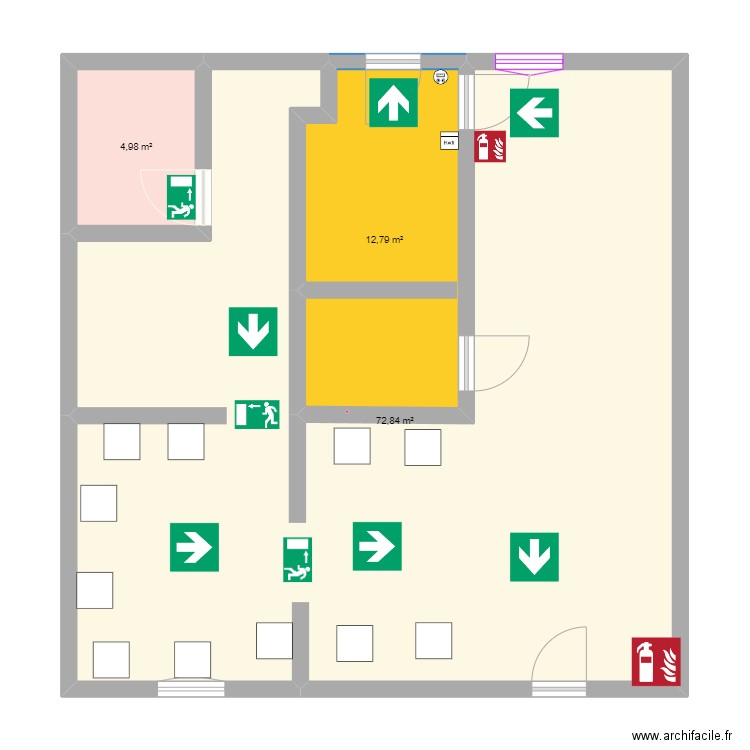 ERP MIMOSA. Plan de 3 pièces et 91 m2