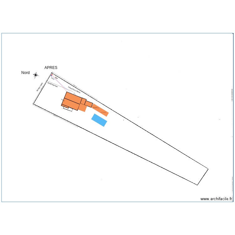 plan de masse sans cotations ensemble. Plan de 0 pièce et 0 m2