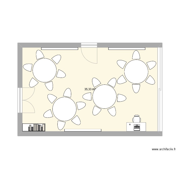 TD6. Plan de 1 pièce et 35 m2