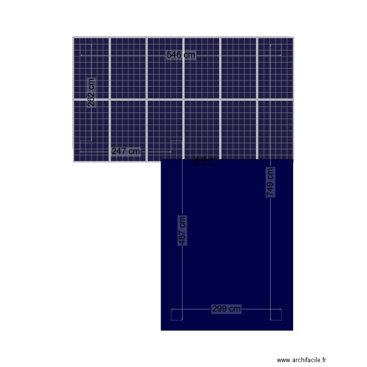 Extension_Garage. Plan de 1 pièce et 29 m2