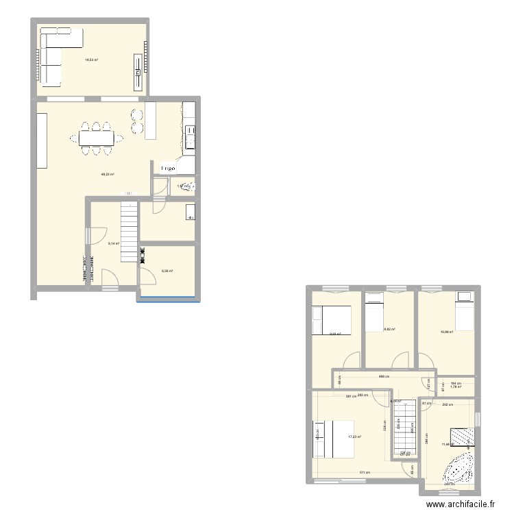 RDC maison. Plan de 12 pièces et 152 m2