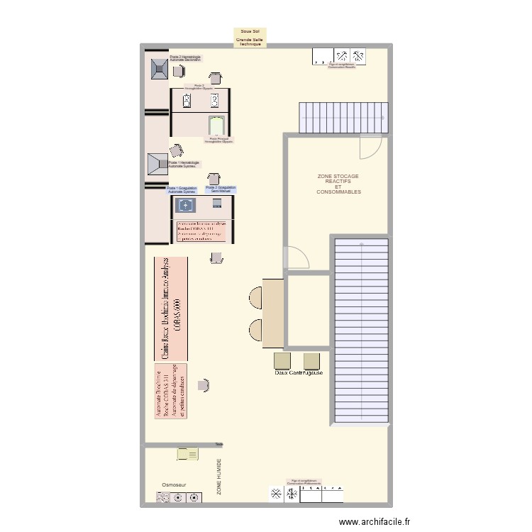 BIOLMH SS. Plan de 4 pièces et 145 m2