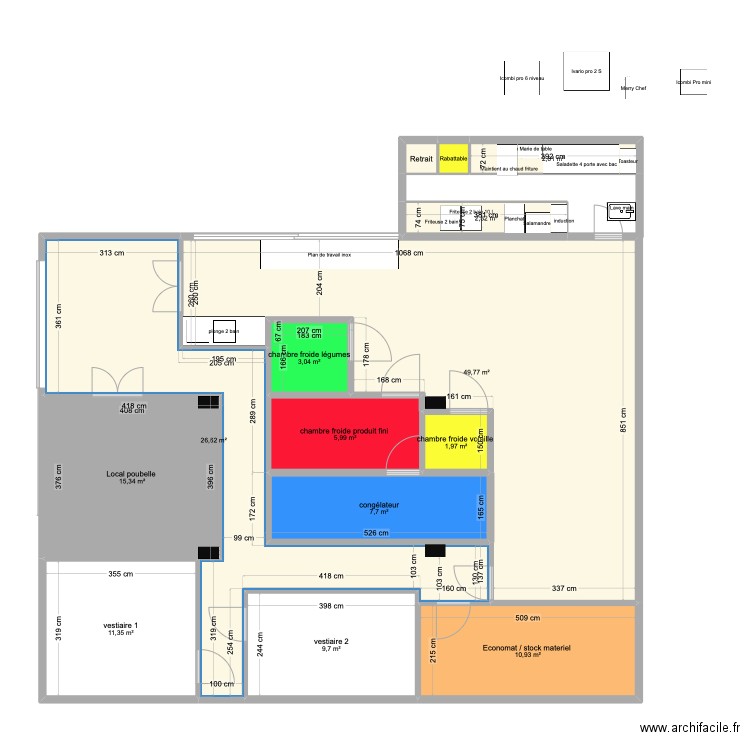 Plan basse Chico s 2 avec poteau. Plan de 14 pièces et 149 m2