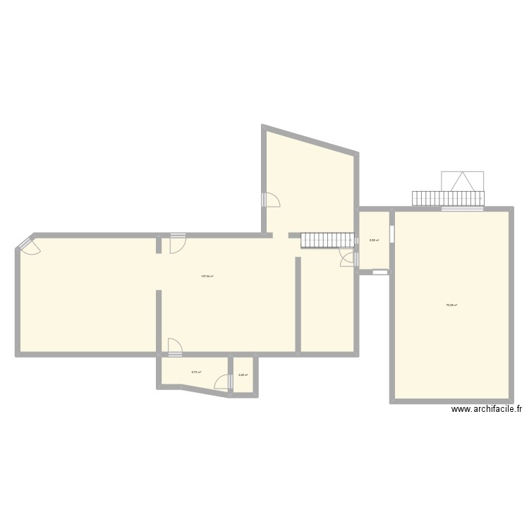 maison chalivoy. Plan de 5 pièces et 232 m2