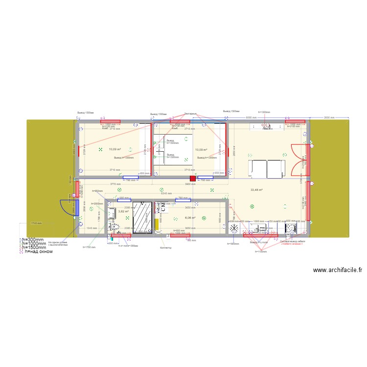 Парлово Barn 1 эл. Plan de 7 pièces et 87 m2