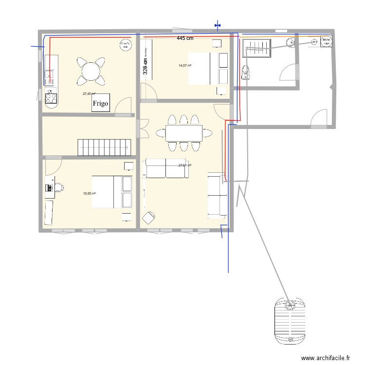 STC_SS_Elec_250127. Plan de 4 pièces et 86 m2