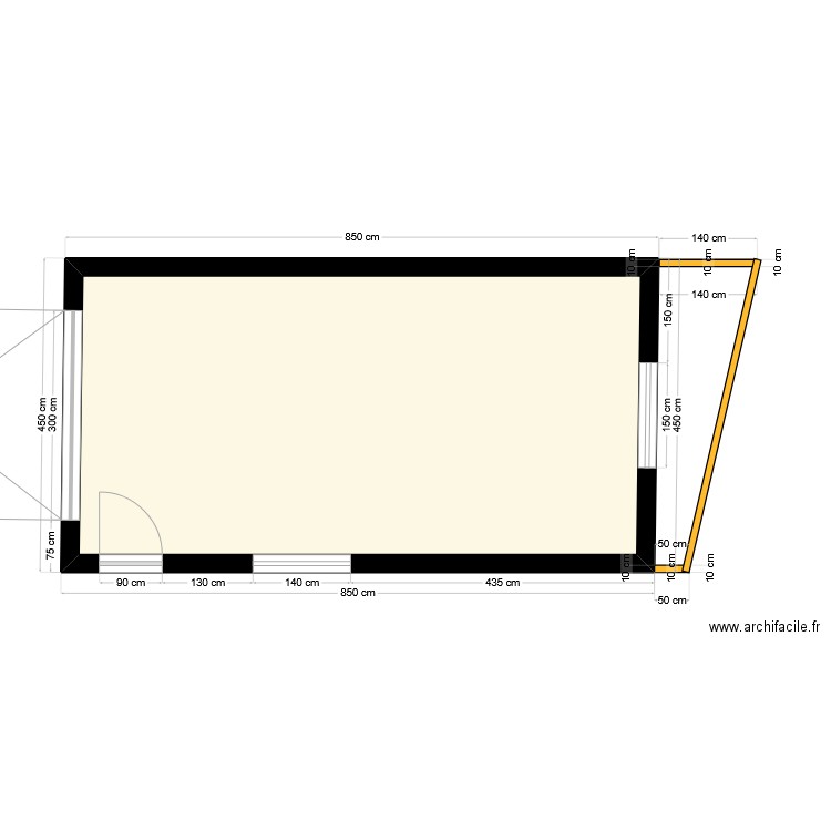 garage dessus 3. Plan de 1 pièce et 32 m2