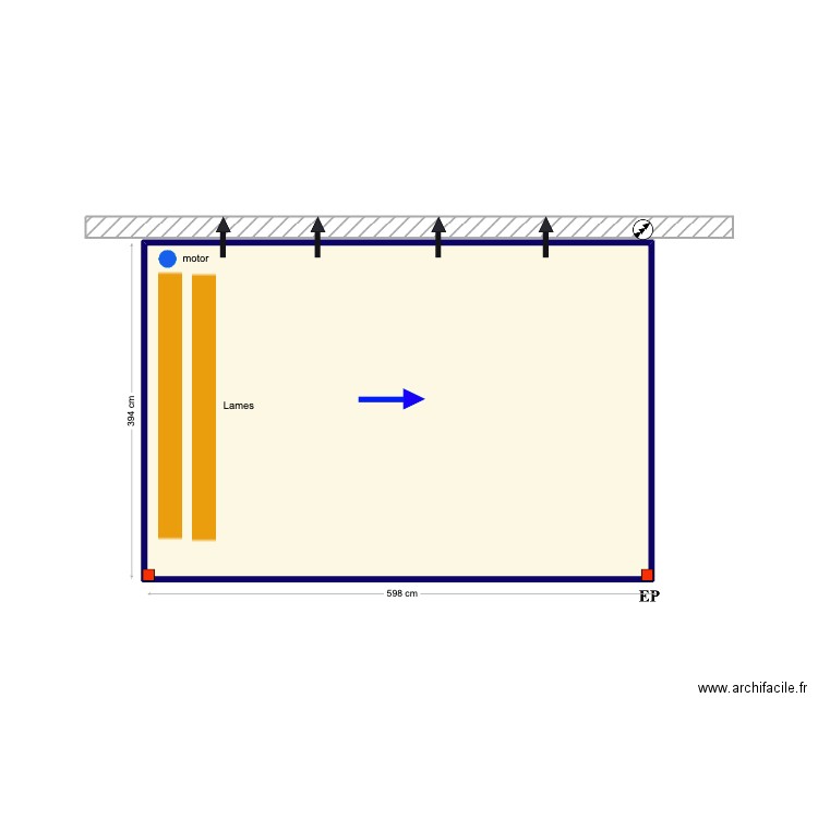 TEST ANTOINE . Plan de 1 pièce et 23 m2