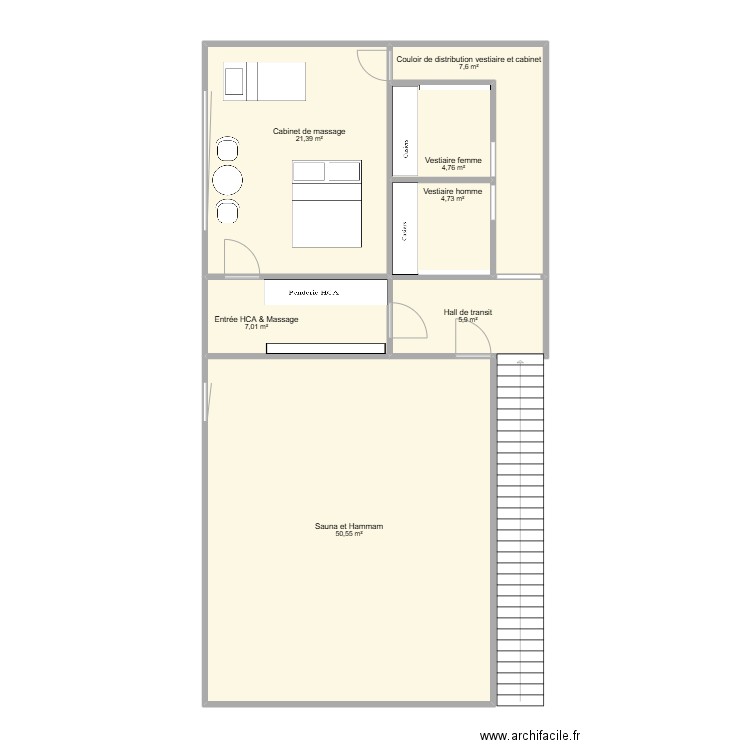 XIII FIT. Plan de 7 pièces et 102 m2