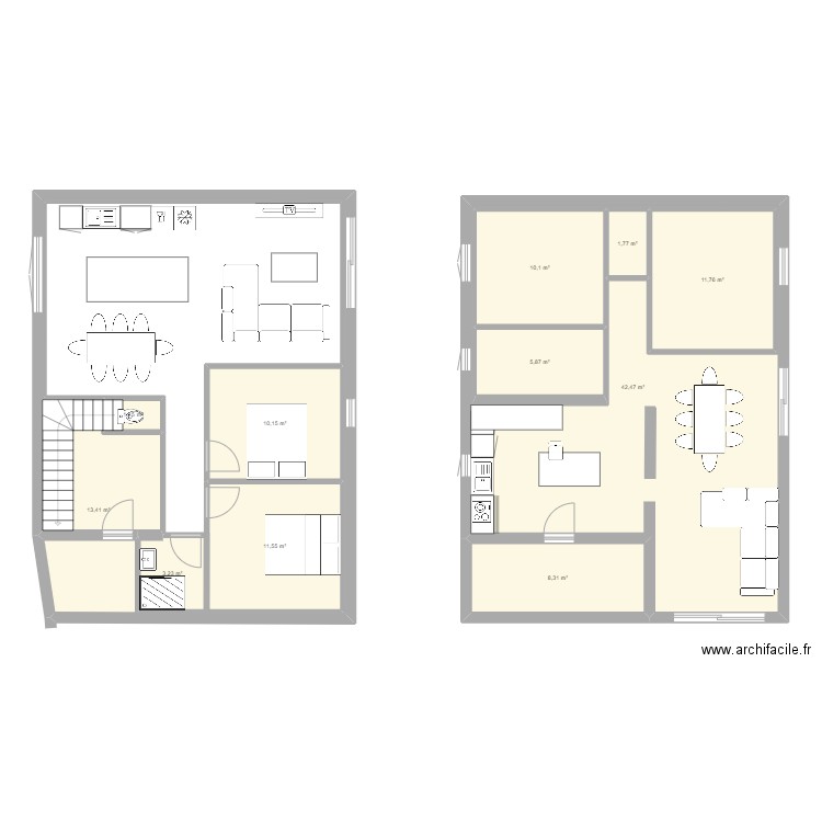 st romain. Plan de 11 pièces et 153 m2