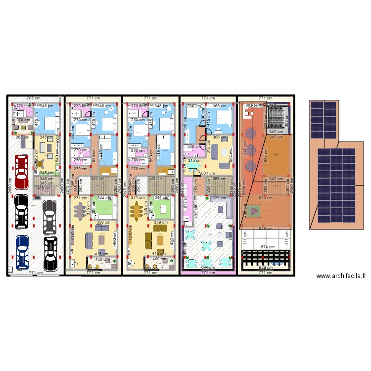 8/25 amélioré 2. Plan de 96 pièces et 880 m2