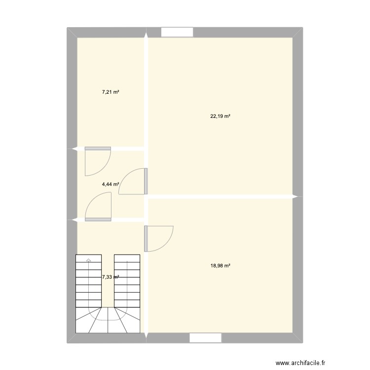 Cancale2Actuel. Plan de 5 pièces et 60 m2