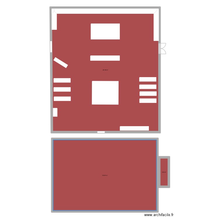 padeva . Plan de 3 pièces et 349 m2