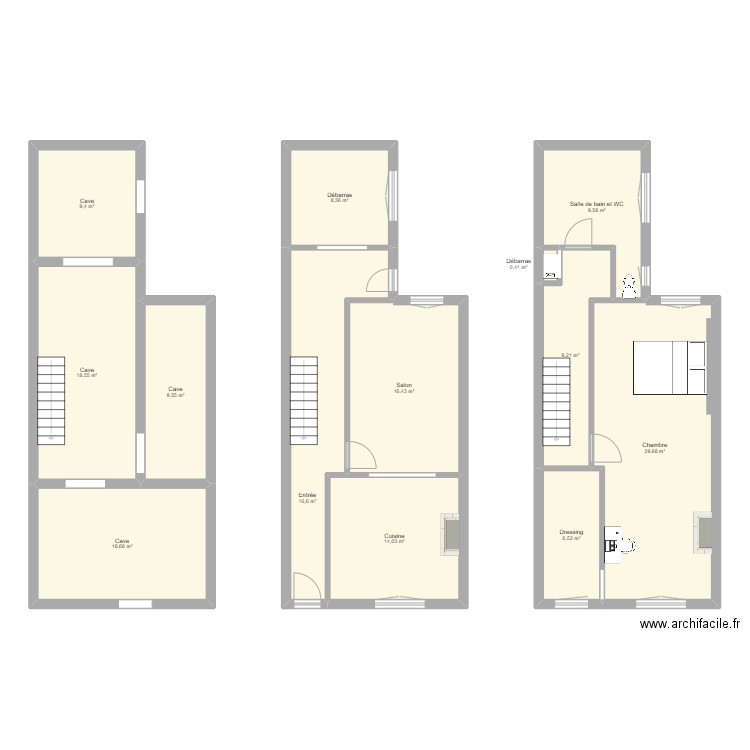 maison. Plan de 13 pièces et 165 m2