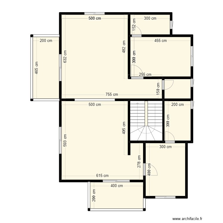 villa COCO GBO. Plan de 10 pièces et 132 m2